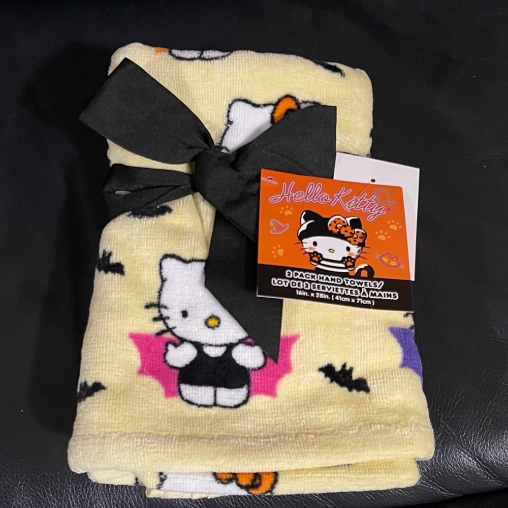Halloween Hello Kitty Hand Towels, Set of 2